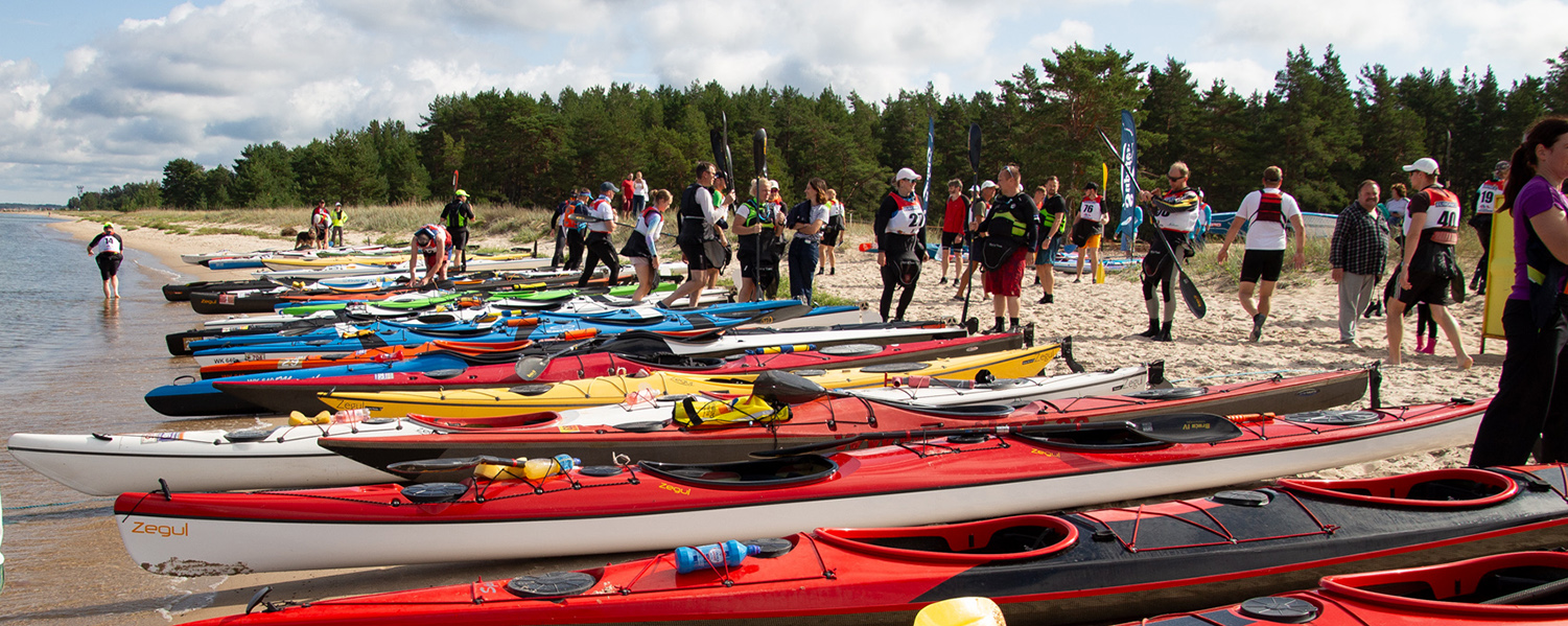 Estonian Sea Kayaking Championship - Lahemaa Marathon starts from Valkla beach.